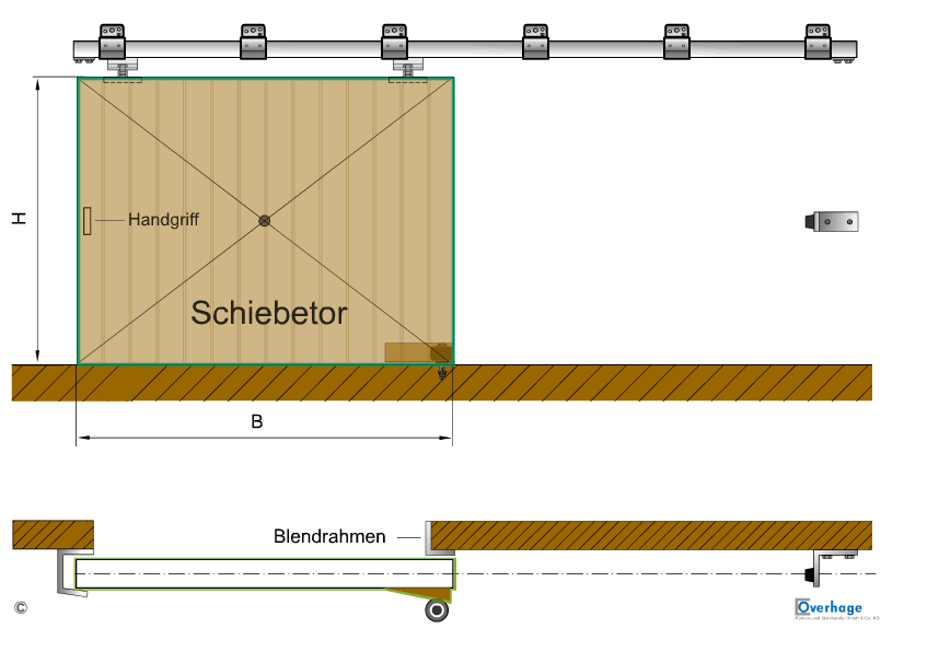 Bauanleitung / Bausatz Schiebetor
